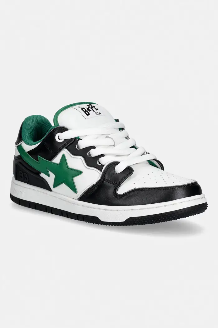 A Bathing Ape sneakers in pelle NEW BAPE SK8 STA #1 Nero