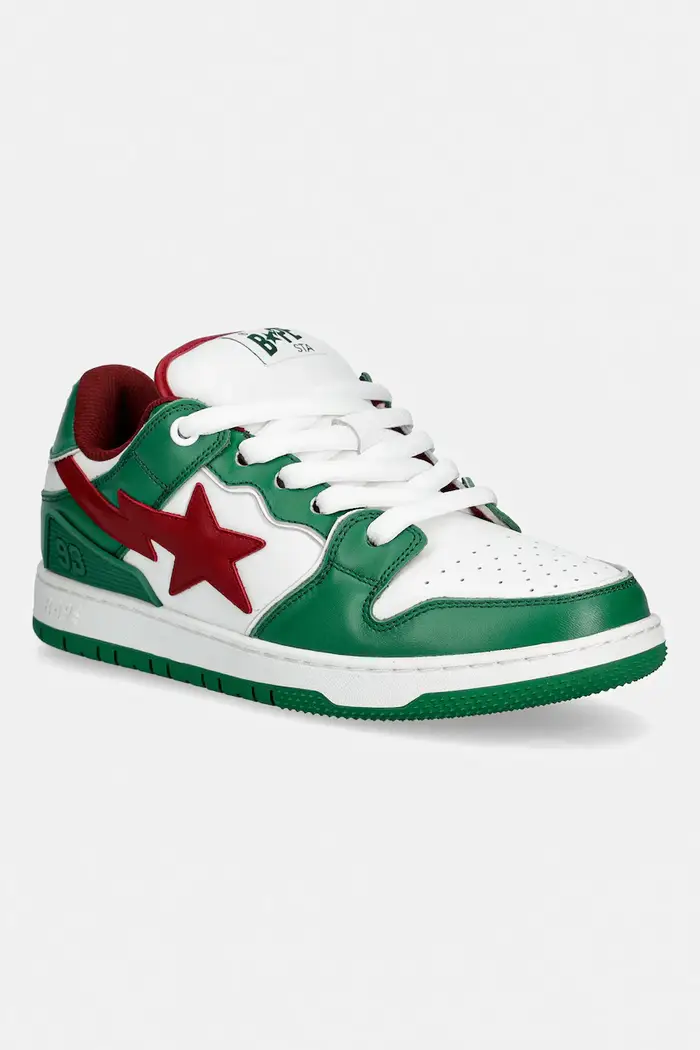 A Bathing Ape sneakers in pelle NEW BAPE SK8 STA #1 Verde