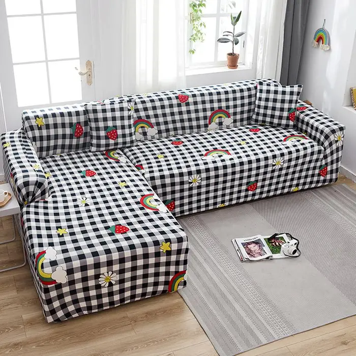 A Family Of Home Textiles Copridivano elasticizzato Copridivano elasticizzato componibile per soggiorno Copridivano per poltrona a forma di