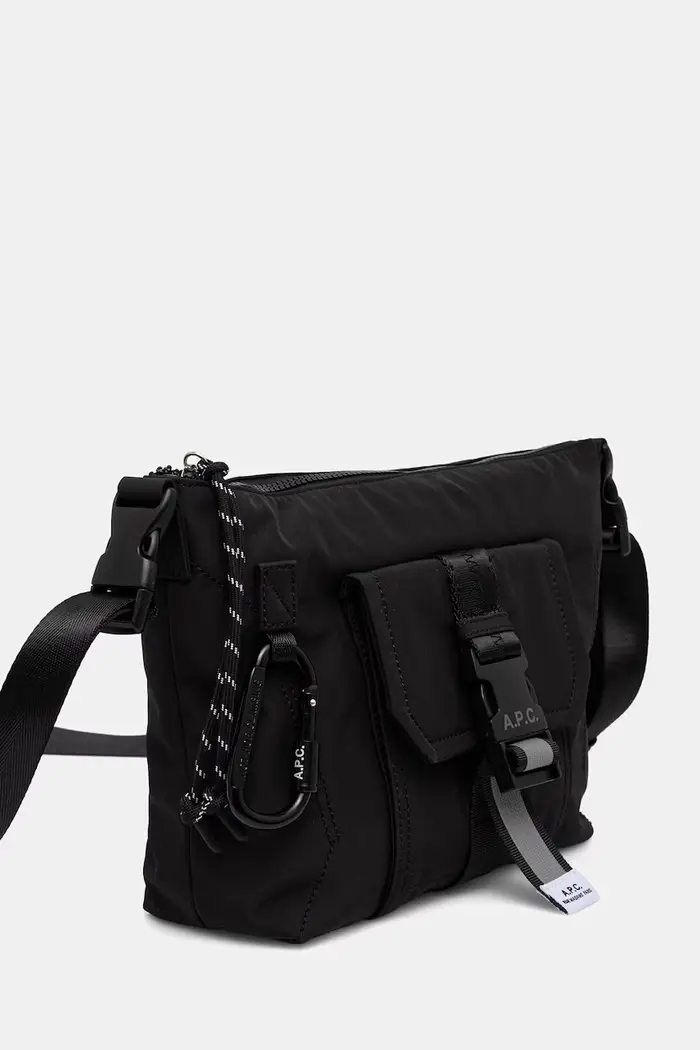 A P C borsa a tracollo da donna Besace Trek Nero