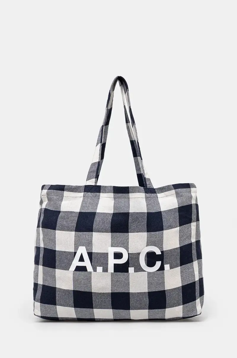 A.P.C borsetta Shopping Diane colore blu navy COGZX-M61443