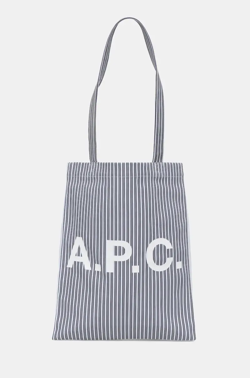 A.P.C borsetta Tote Lou colore blu COHDO-M61442