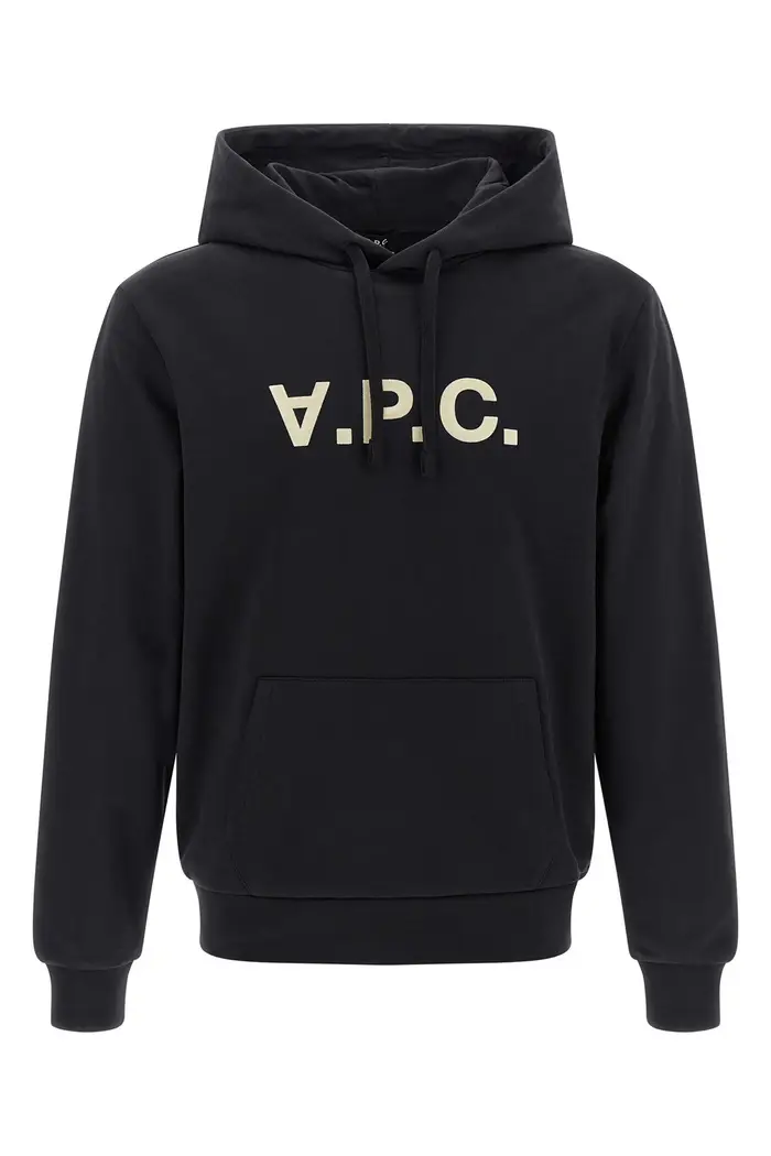 A P C Felpa Con Cappuccio Grand Vpc Nero