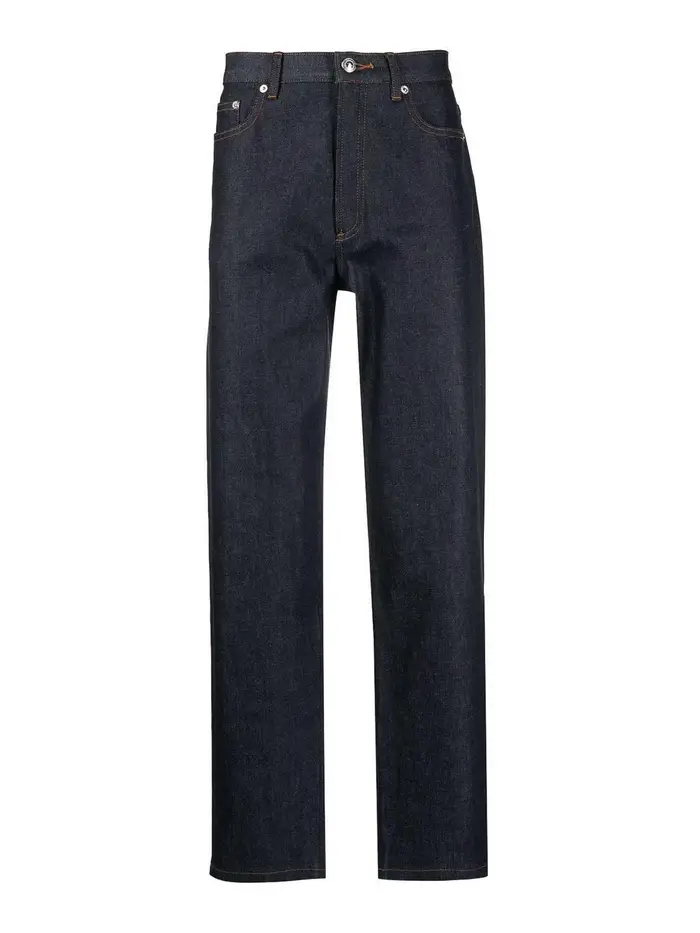 A P C Jeans Martin a vita media e gamba dritta Blu