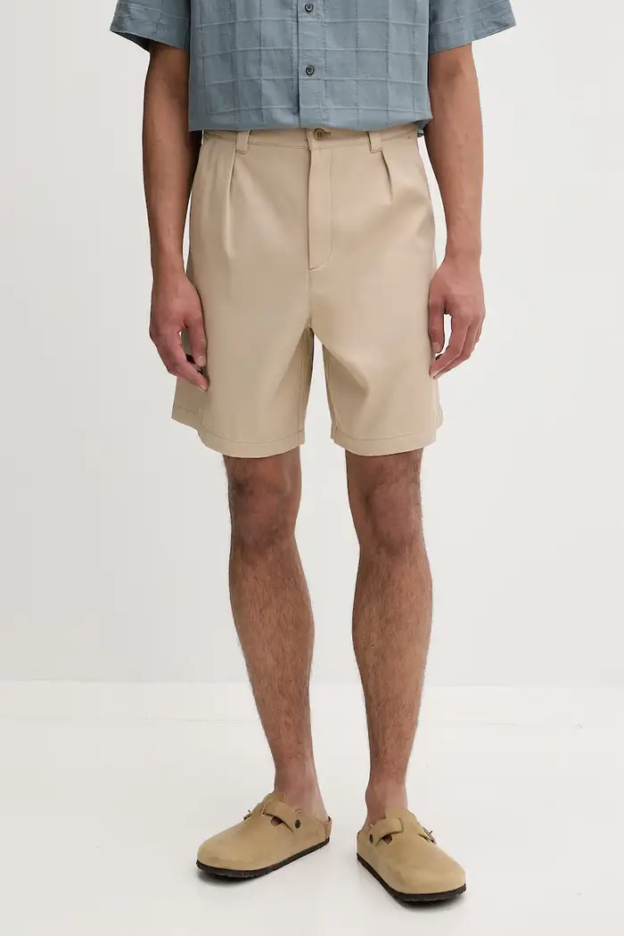 A P C pantaloncini da uomo in cotone Beige