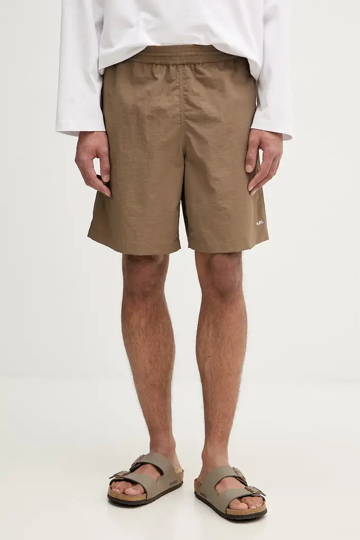 A P C pantaloncini da uomo MAILLOT DE BAIN Marrone