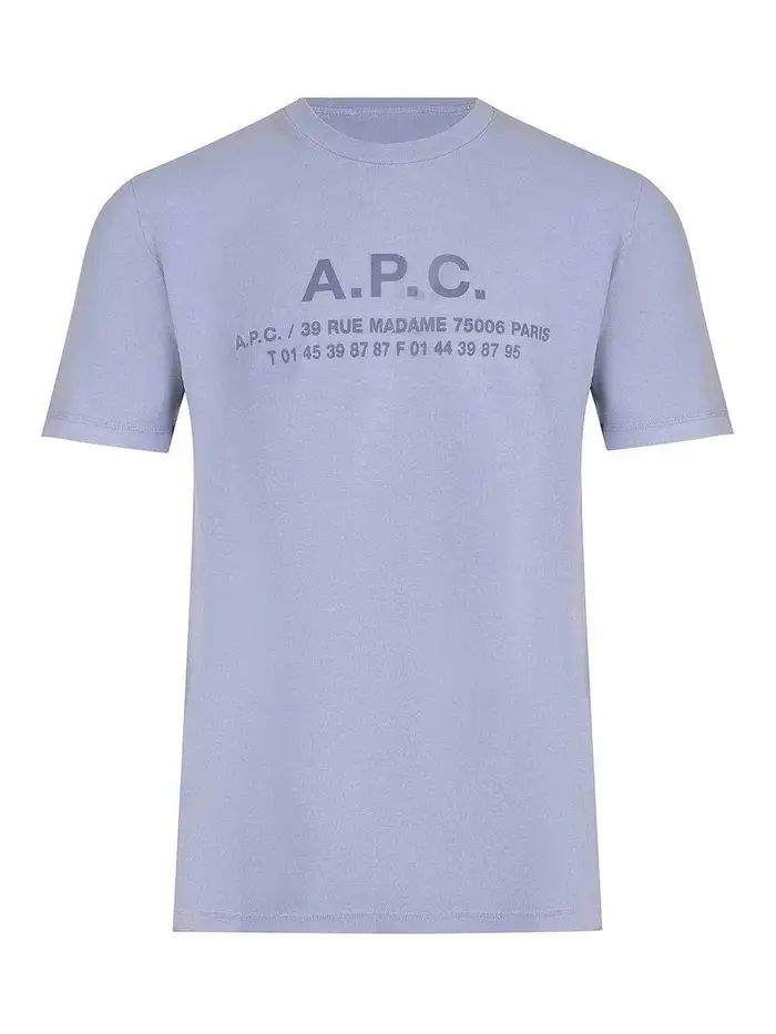A P C T-shirt realizzata in cotone Blu
