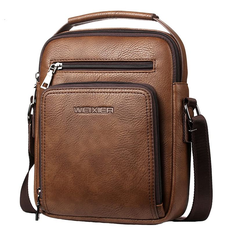 A-QMZL Borsello Uomo Marrone 21586