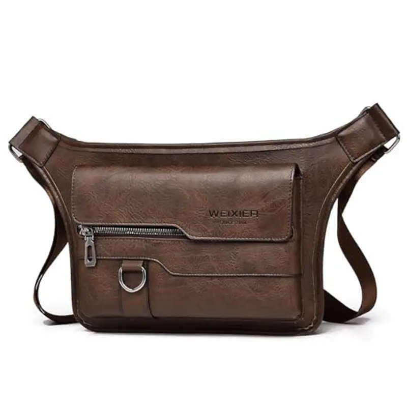 A-QMZL Borsa a tracolla Uomo Marrone 1602749