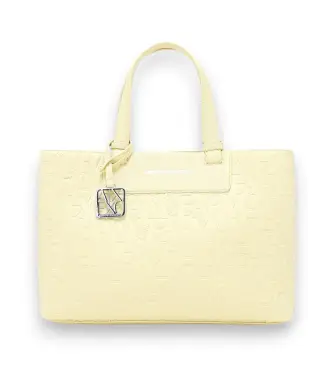 per donna XW001222AF15774U2149 Borsa con logo su tutta la superficie (OSFA), Casual, Giallo, Poliestere