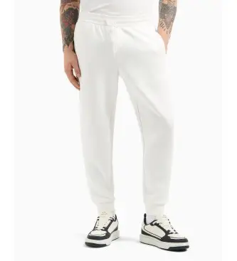 A|X Armani Exchange per uomo XM000373AF10818U0009 Pantaloni da jogging bianchi, Bianco, Casual, Cotone