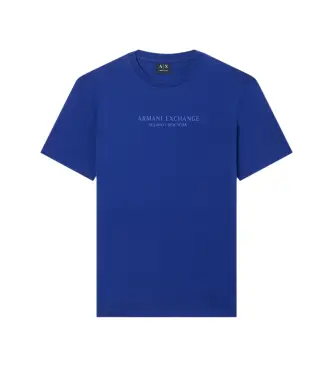 A|X Armani Exchange per uomo XM001280AF10361UB131 Maglietta casual blu, Cotone, Manica corta