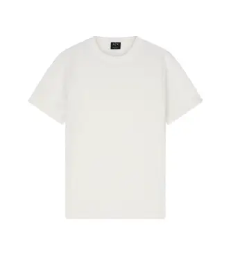 A|X Armani Exchange per uomo XM002821AF10337U0009 T-shirt bianca aderente, Bianco, Casual, Cotone, Manica corta