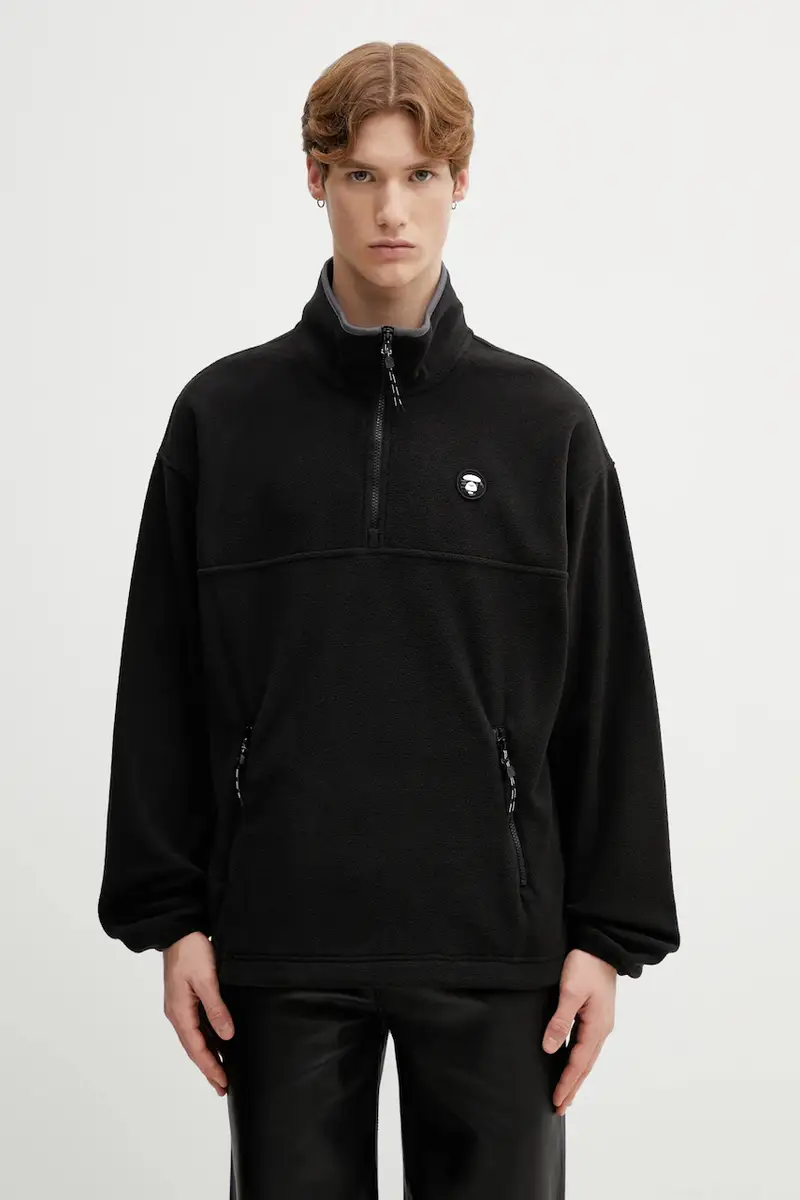 AAPE felpa in pile Nero