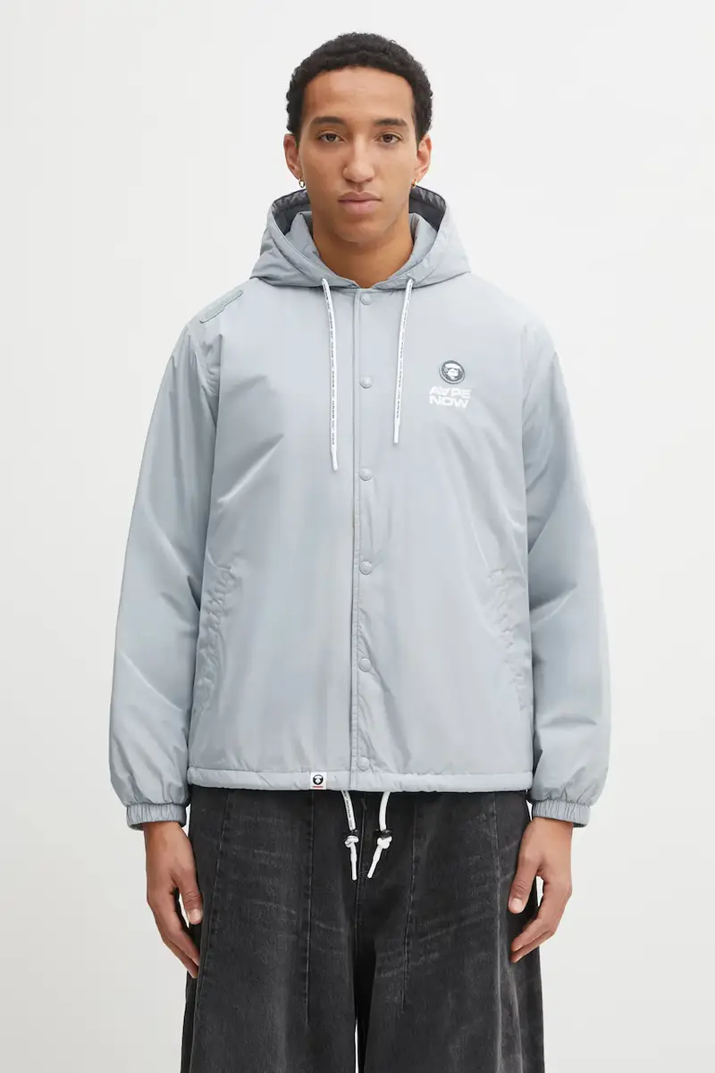 AAPE giacca Now colore blu AAPJKM7722XXP