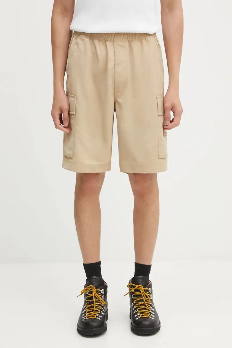 AAPE pantaloncini Now uomo colore beige AAPSPMB672XXO