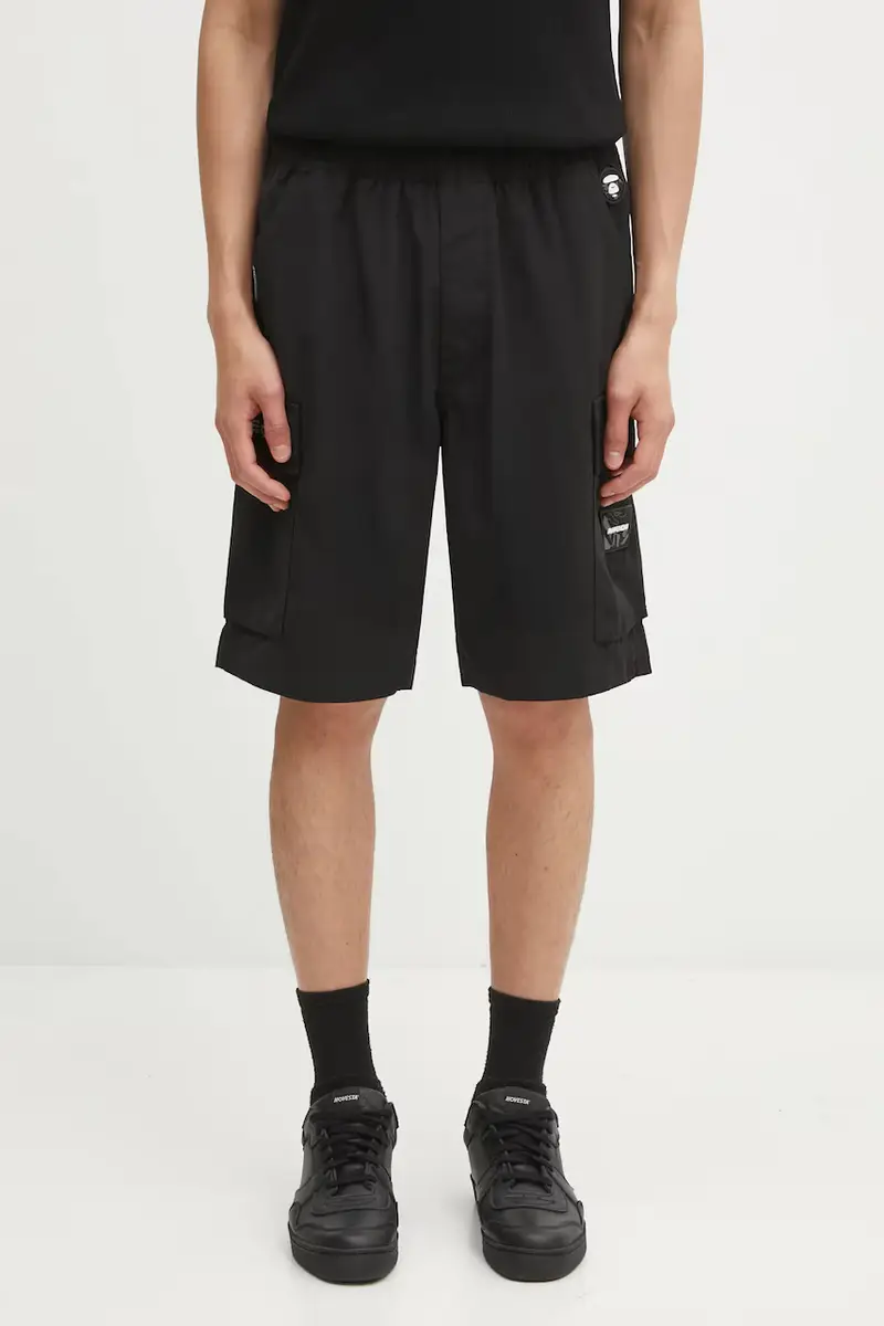 AAPE pantaloncini Now uomo colore nero AAPSPMB672XXO