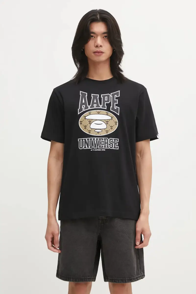 AAPE T-shirt Uomo Nero 3817013