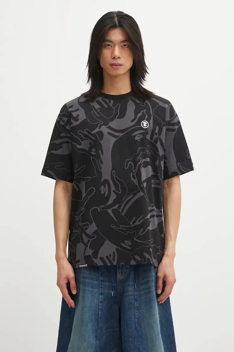 AAPE T-shirt Uomo Nero 3817002