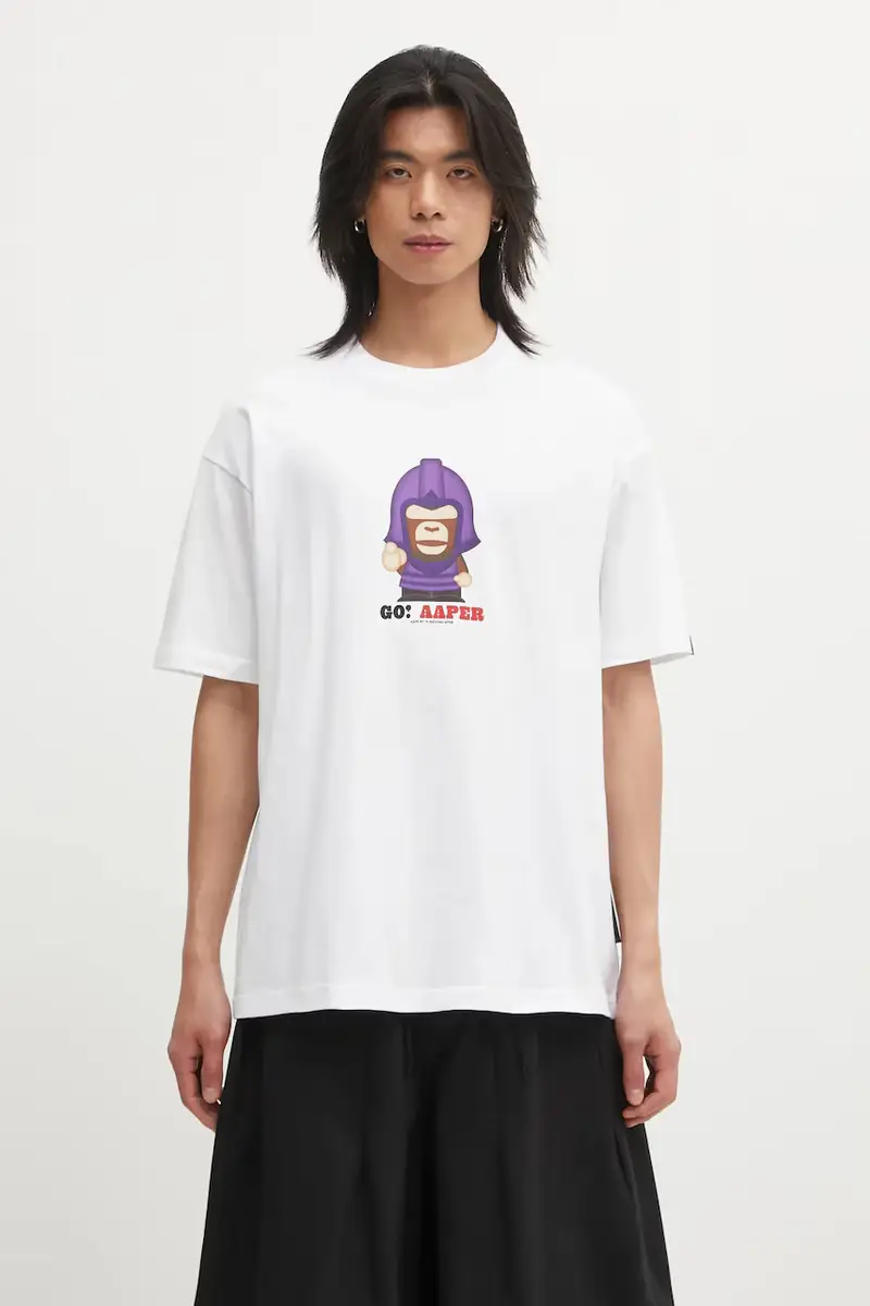 AAPE T-shirt Uomo Bianco 3816943