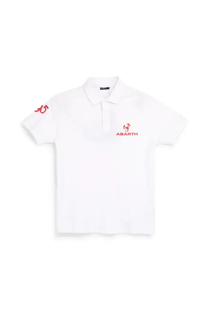 Polo bianca in cotone Abarth AH24SS152 [BIANCO]