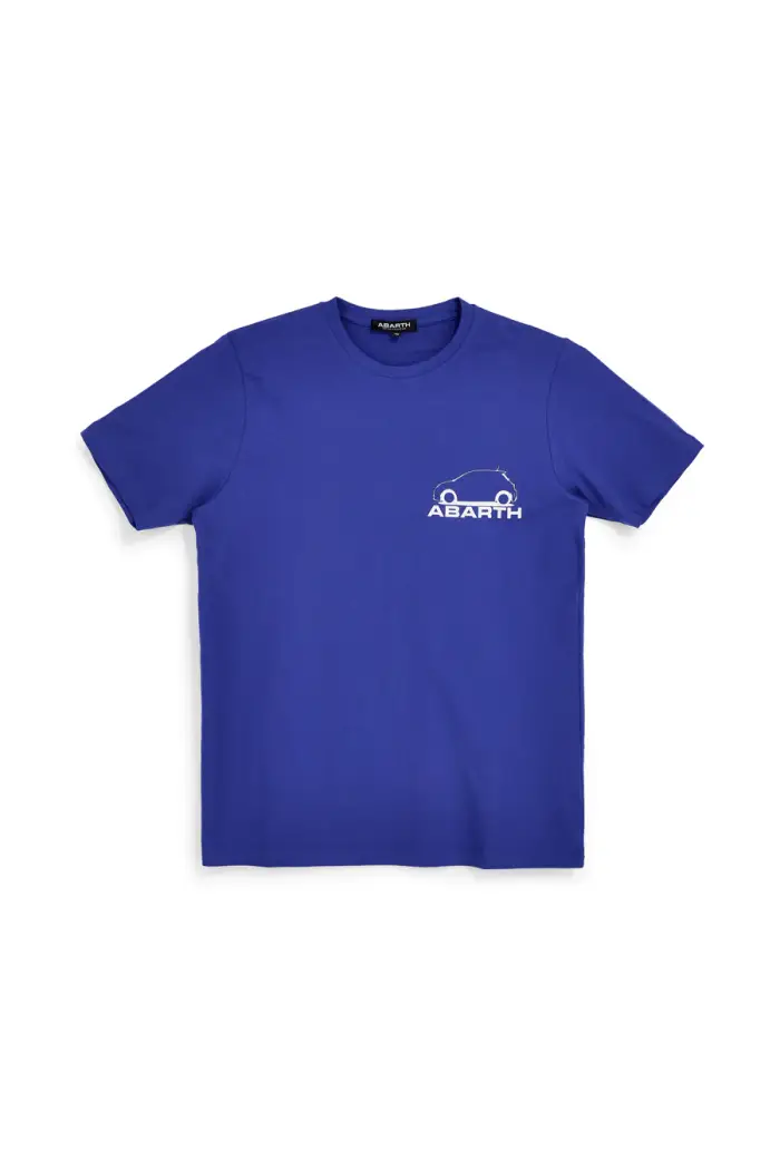 T-shirt royal con stampa logo Abarth AH017TE [ROYAL]