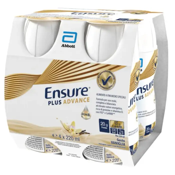 Ensure Plus Advance Vaniglia 4X220ml - Integratore alimentare