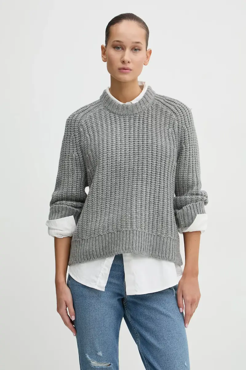 Abercrombie & Fitch maglione in lana Grigio