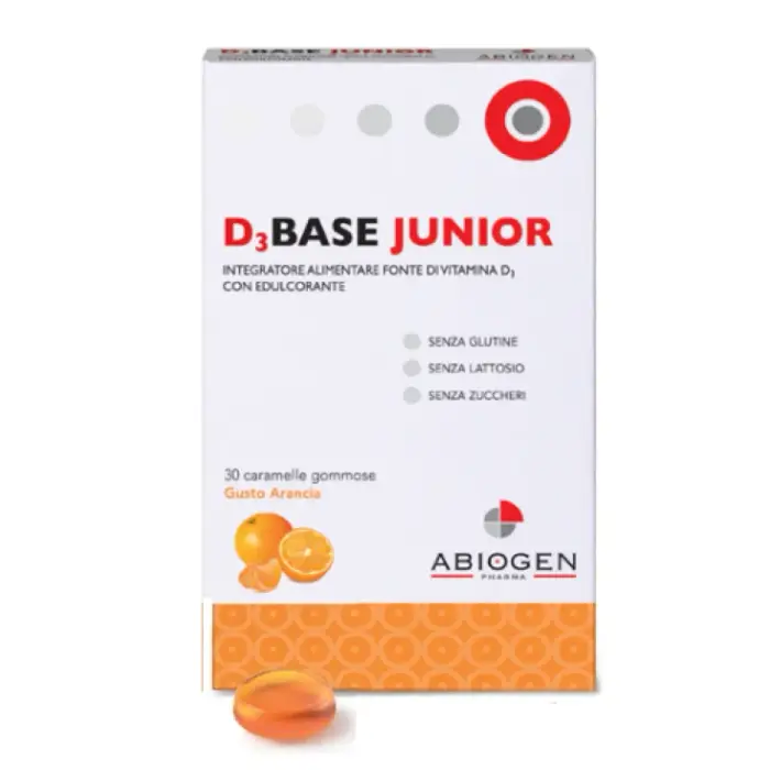 D3Base Junior Arancia 30 Caramelle - Caramella/Pastiglia