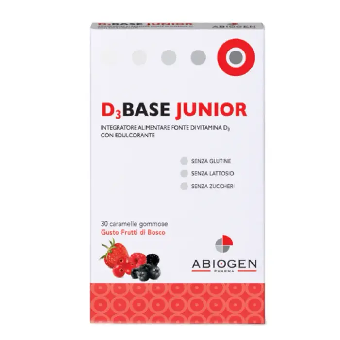D3Base Junior Frutti Di Bosco 30 Caramelle - Caramella/Pastiglia