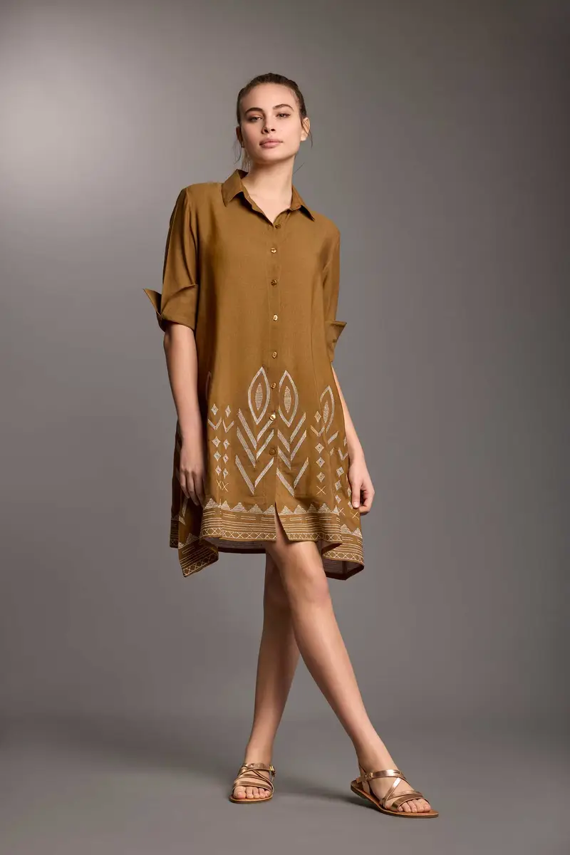 Iconique ABITO CAMICIA CINDY | Colore: Marrone