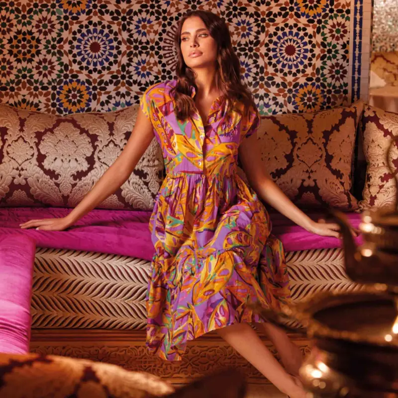 Iconique ABITO CAMICIA LUNGO FLOREALE | Colore: Multi