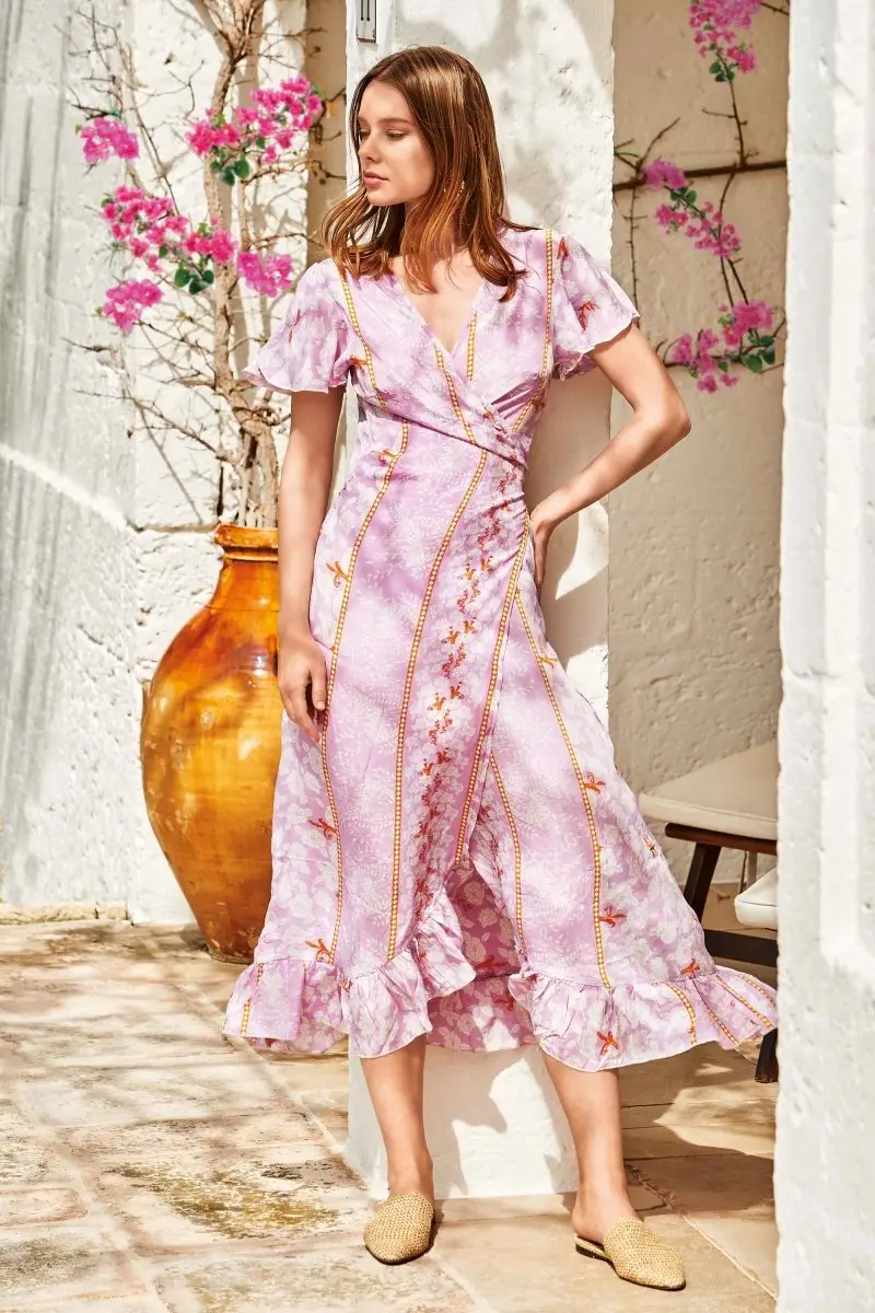 Iconique ABITO INCROCIO FLOREALE | Colore: Multi