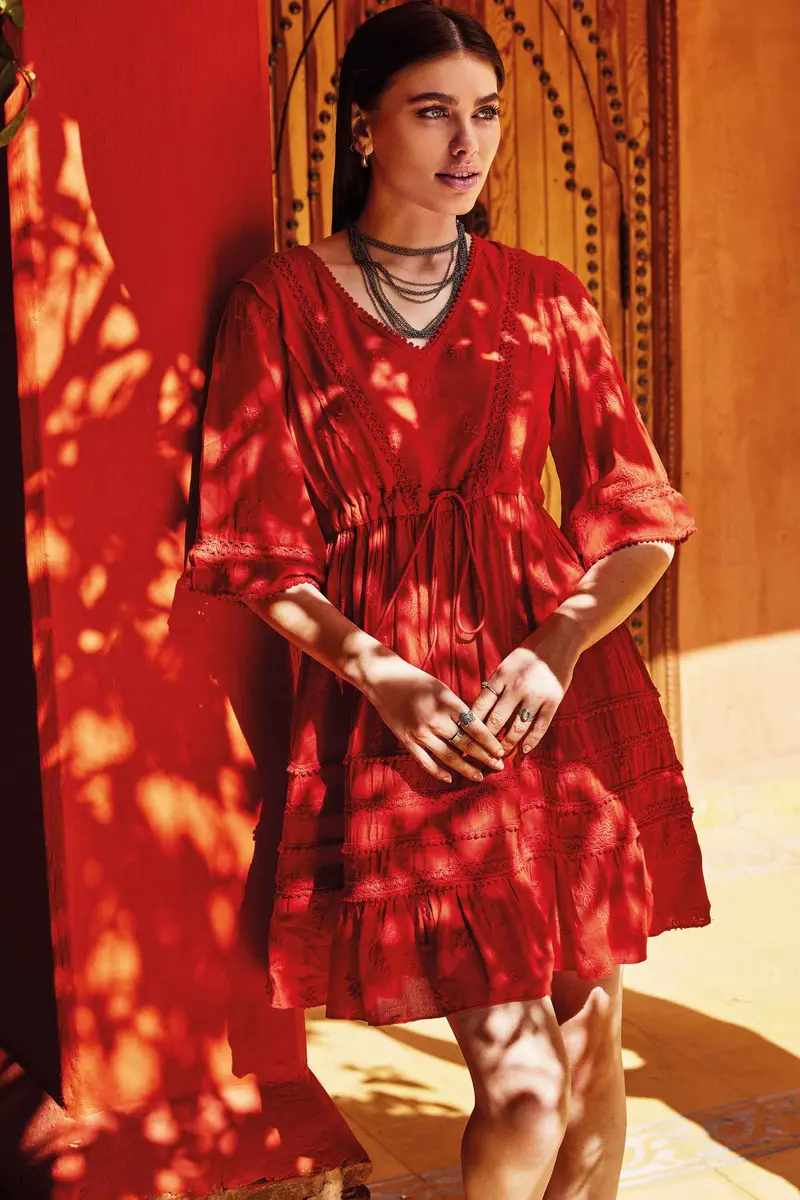 David Beachwear ABITO LA VIE EN ROSE | Colore: Rosso