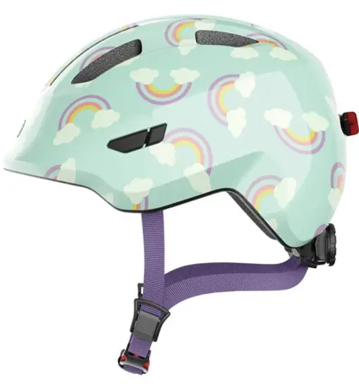 Abus Smiley 3.0 LED - casco bici - bambino Green