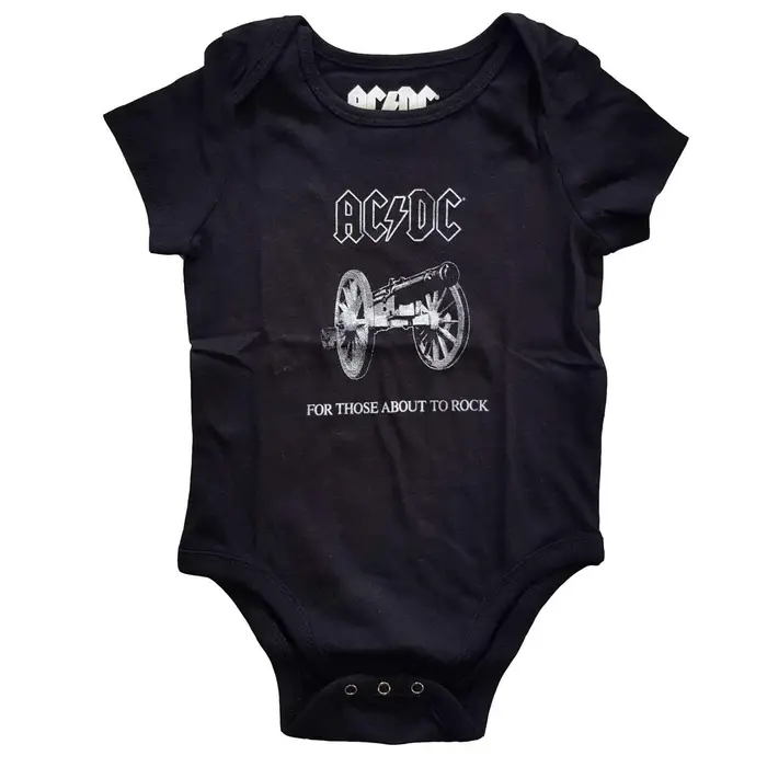 Tutina per bambini AC/DC che sta per scatenarsi 24 Months nero