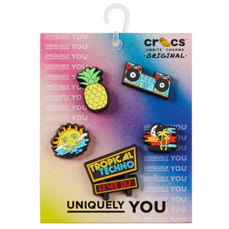 Accessori scarpe Crocs JIBBITZ TROPICAL TECHNO DJ 5 PACK