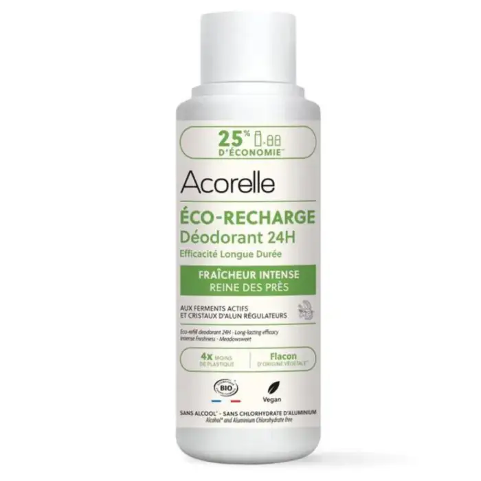 Acorelle Deodorante roll-on ricarica 24h efficacia lunga durata Freschezza intensa 100ml