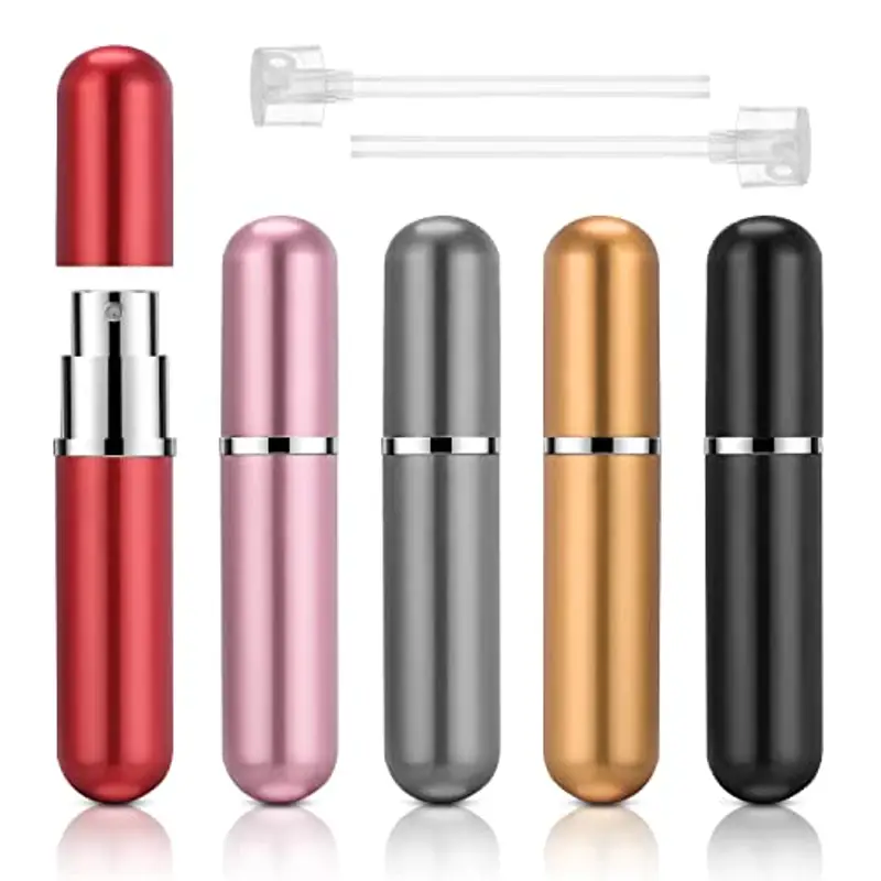 ACWOO 5 Pezzi 5ml Mini Bottiglia di Profumo, Atomizzatore Profumo Portatile, Bottiglia di Spruzzo Portatile di Viaggio per Viaggiare