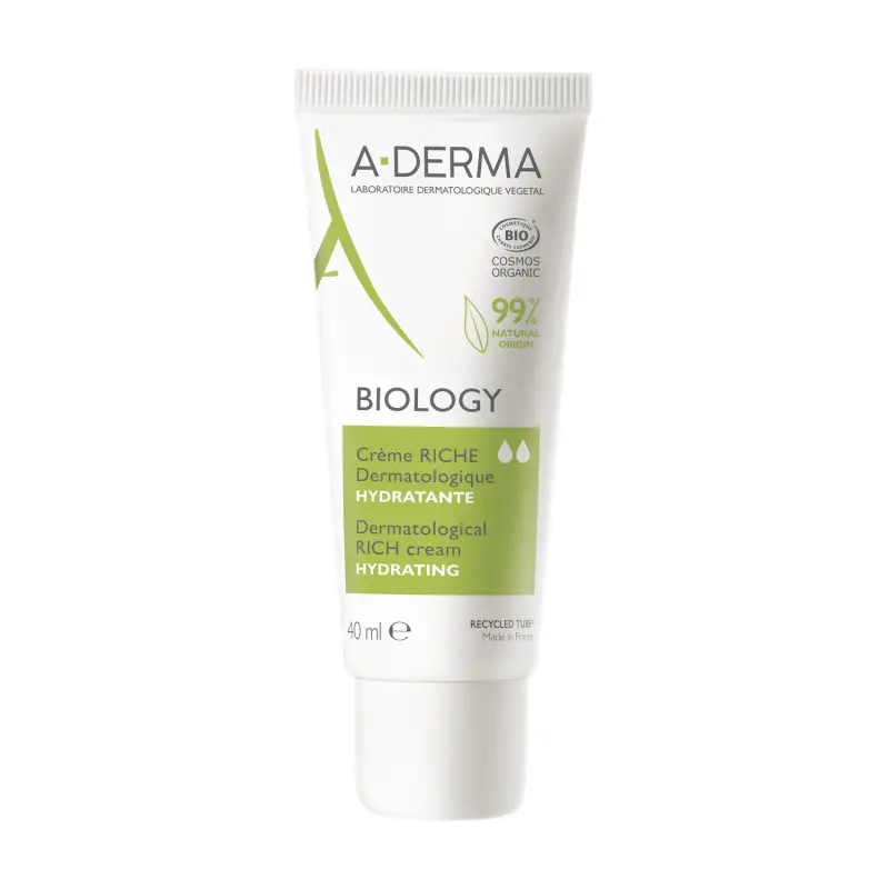 Biology Crema Ricca Dermatologica Idratante 40ml - Crema viso giorno idratante