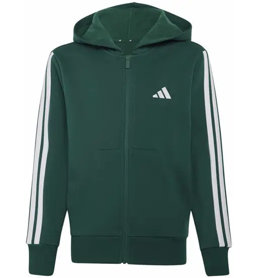 3-Stripes Jr - felpa con cappuccio - ragazzo Green