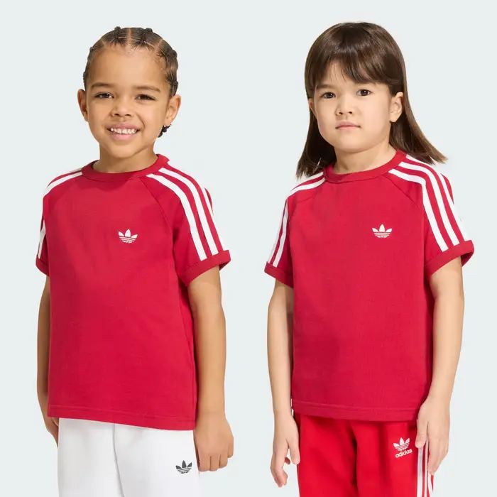 3-STRIPES TEE Team Victory Red