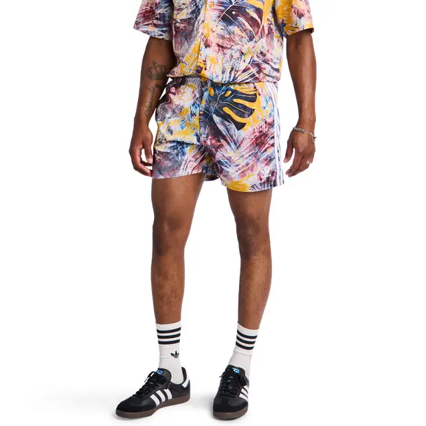 Adidas Adicolor 70s Monogram Short male Pantaloncini - Giallo - Foot Locker Yellow