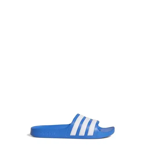 adidas Adilette Aqua, Infradito Unisex - Bambini e ragazzi, True Blue Cloud White True Blue, 32 EU