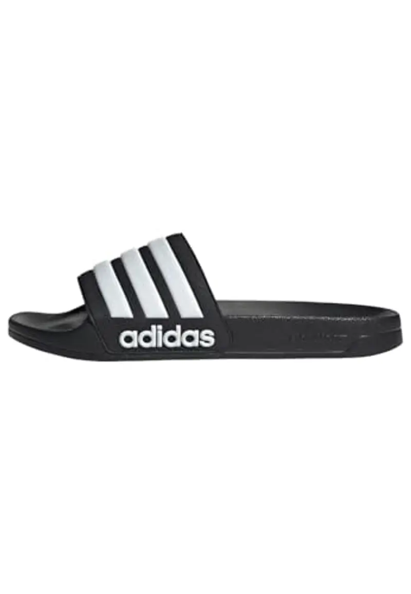 adidas Adilette Shower Slides, Infradito Unisex - Adulto, Core Black / Cloud White, 44.5 EU