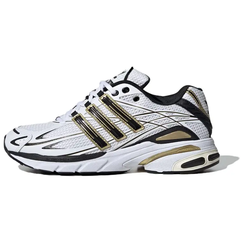 Adistar Cushion Bianco Nero Oro Metallizzato Sneakers Unisex Calzature-Bianco Core-Nero IH3386 44