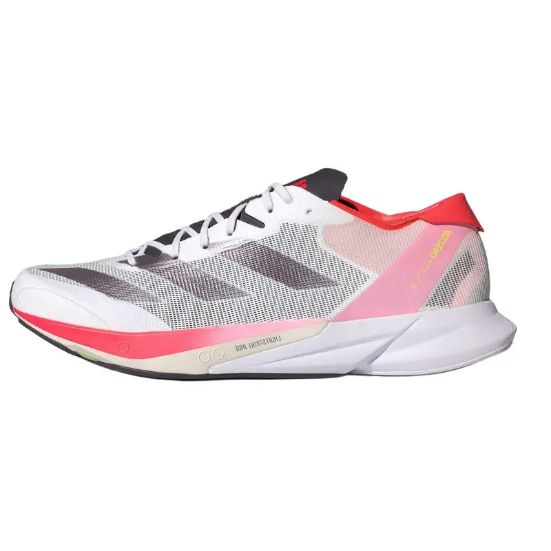 Adidas Adizero Adios 8 Bianco Aurora Rosso Solare Scarpe da Ginnastica da Uomo Bianco Nuvola Aurora-Metallico ID3630 43⅓