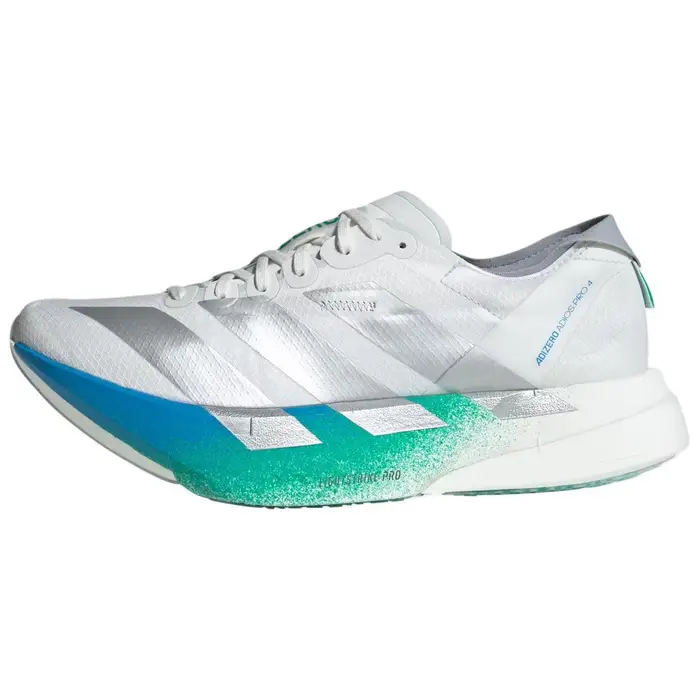 Adizero Adios Pro 4 Scarpe da Corsa da Maratona Comode Resistenti Low-Top Donna sneaker Argento JR6354 45⅓