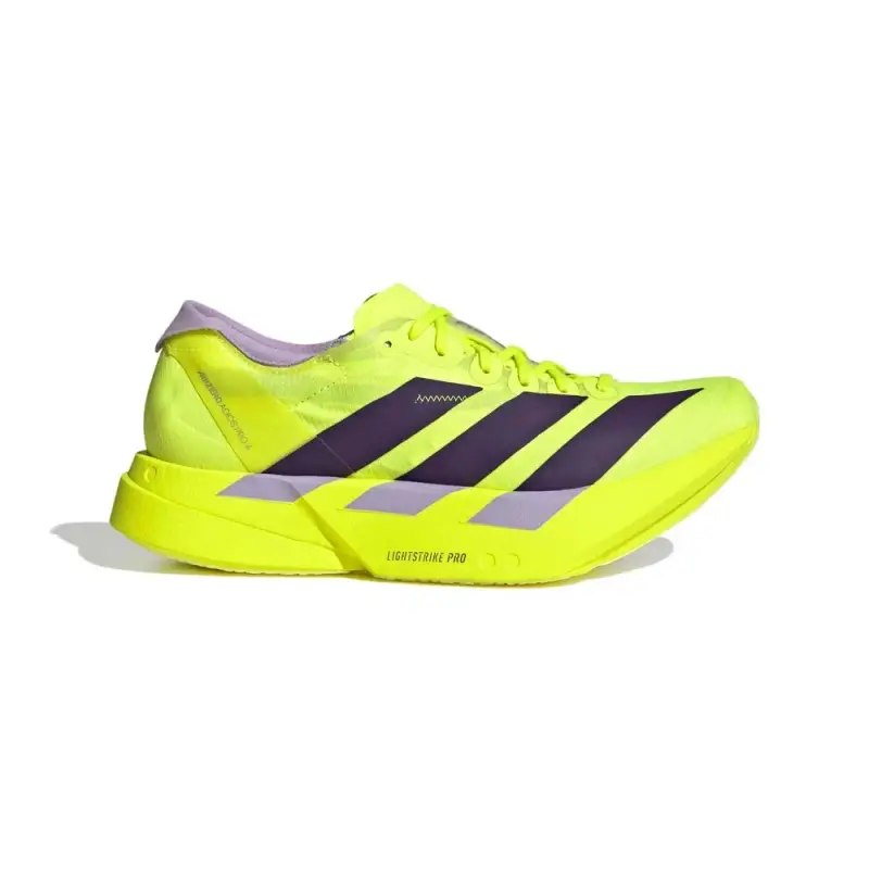 Adidas Adizero Adios Pro 4 Solar Giallo Aurora Plum - Scarpe Running Donna EUR 37 1/3