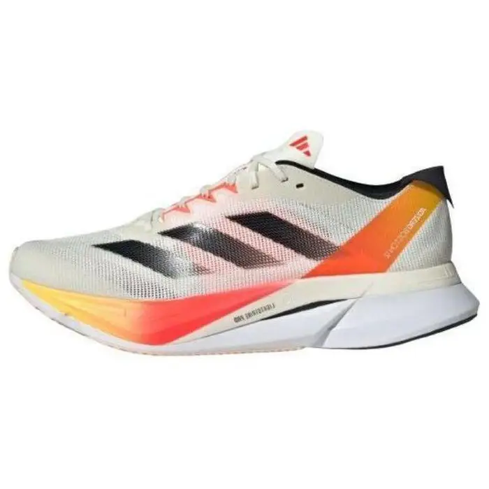 Adidas Adizero Boston 12 Ivory Pack Scarpe da Ginnastica da Uomo Crema Core-Black Rosso Solare IG3320